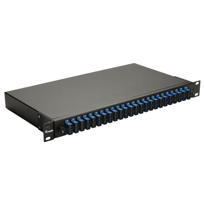 Equip LWL-Spleißkasten 24-Port SC-Duplex OS2 1U komplett sw