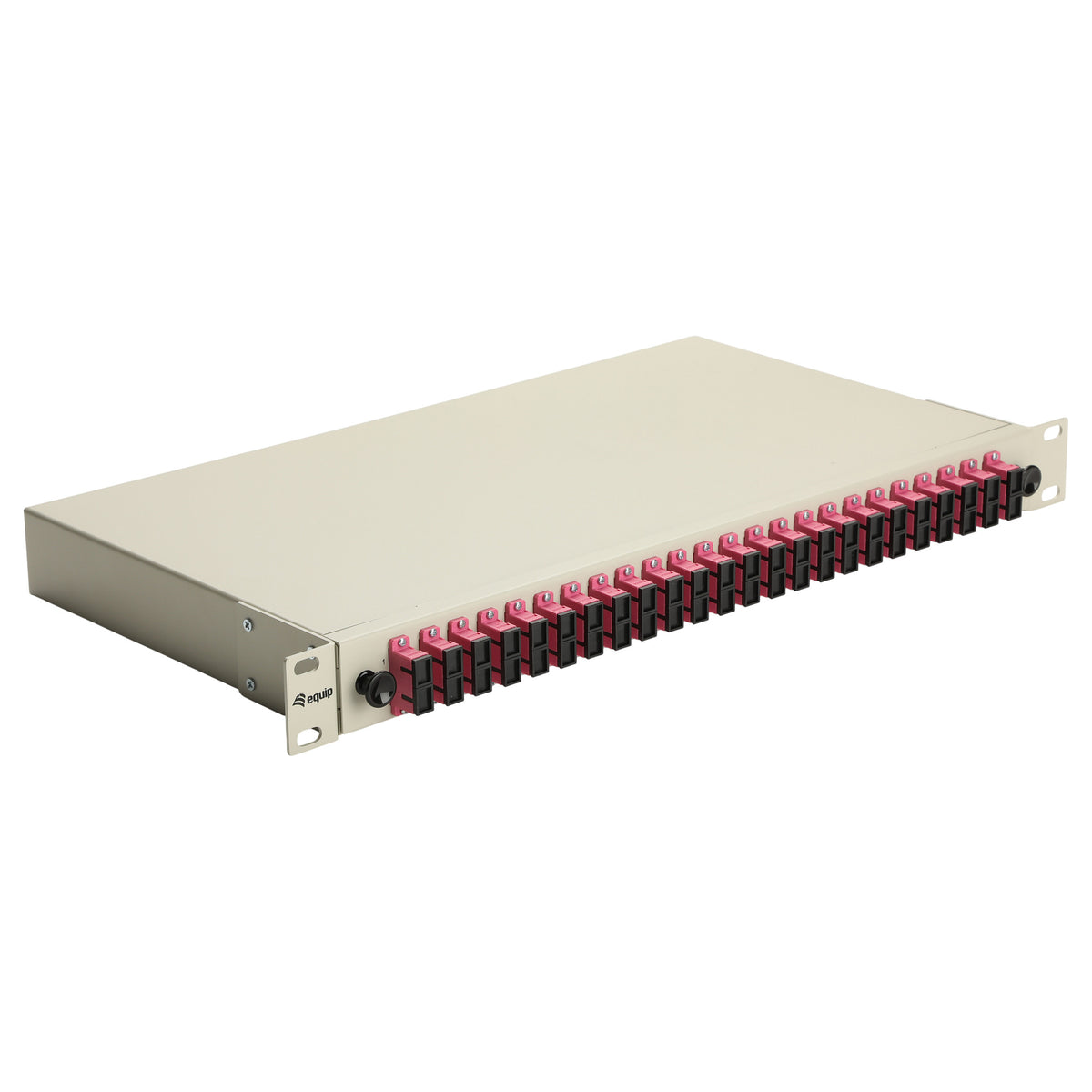 Equip LWL-Spleißkasten 24-Port SC-Duplex OM4 1U komplett gr