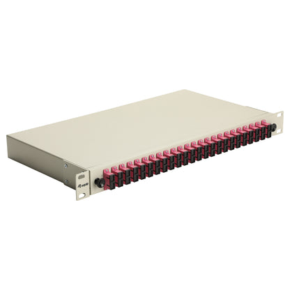 Equip LWL-Spleißkasten 24-Port SC-Duplex OM4 1U komplett gr