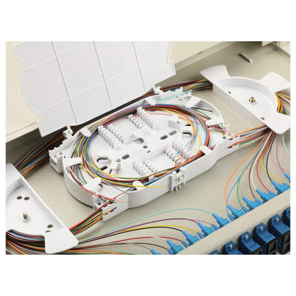 Equip LWL-Spleißkasten 24-Port SC-Duplex OS2 1U komplett gr