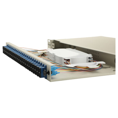 Equip LWL-Spleißkasten 24-Port SC-Duplex OS2 1U komplett gr