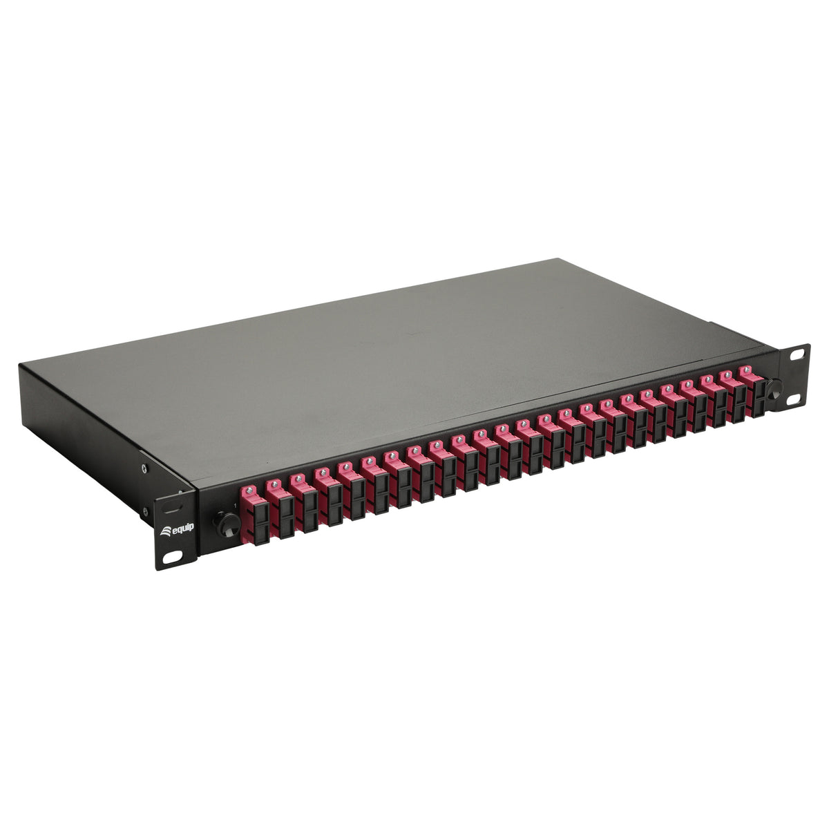 Equip LWL-Spleißkasten 24-Port SC-Duplex OM4 1U komplett sw