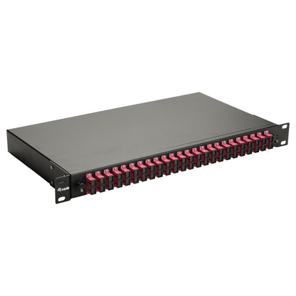 Equip LWL-Spleißkasten 24-Port SC-Duplex OM4 1U komplett sw