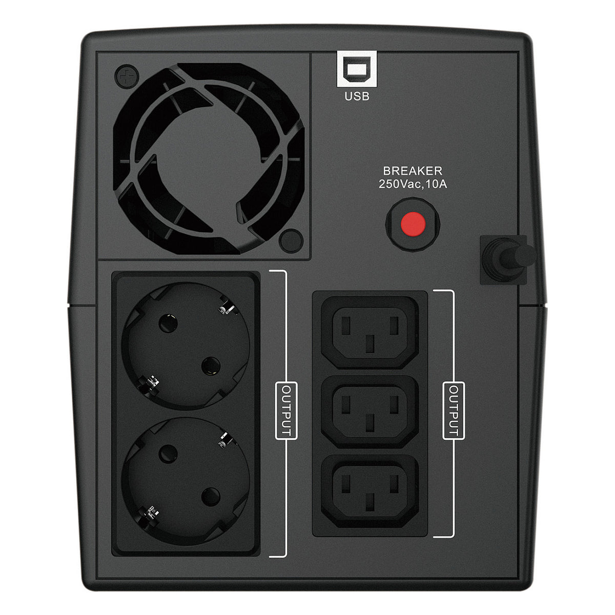 CONCEPTRONIC USV 1200VA/720W/2xSchuko/3xIEC/USB/RJ45/AVR sw