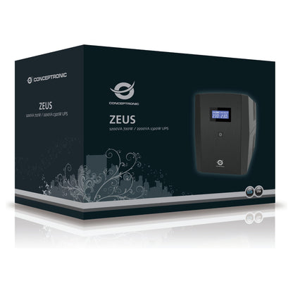 CONCEPTRONIC USV 2200VA/1320W/2xSchuko/3xIEC/HID USB/AVR sw
