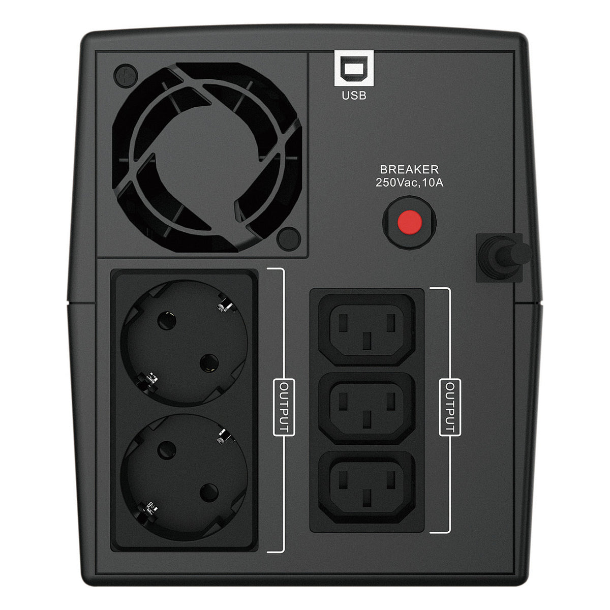 CONCEPTRONIC USV 2200VA/1320W/2xSchuko/3xIEC/HID USB/AVR sw
