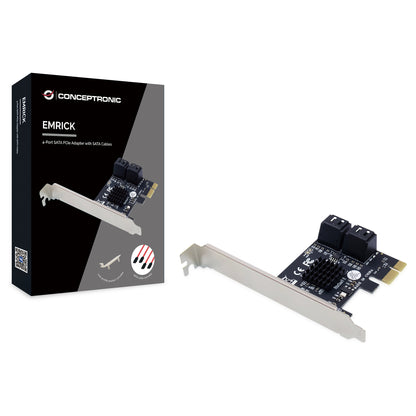 CONCEPTRONIC SATA 1xPCIe2.0 Card 4-Port 4xSATA3.0 6Gbps