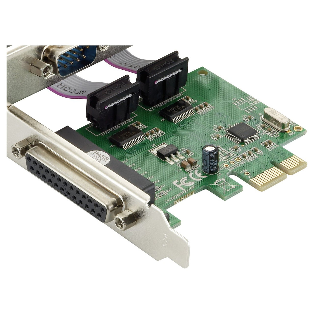 CONCEPTRONIC PCIe1x Card 2xRS232-Seri./1xParal. 2.5Gbps