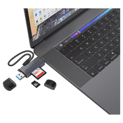 CONCEPTRONIC Kartenleser USB-A/-C3.2->TF/Micro-SD3.0 schwarz