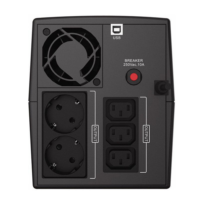CONCEPTRONIC USV 1500VA/900W/2xSchuko/3xIEC/USB/RJ45/AVR sw