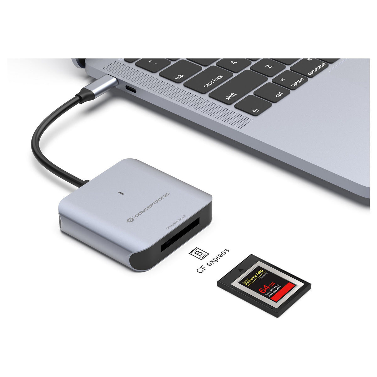 Kartenleser USB-C3.2->CFEXPRESS2.0 TypB schwarz
