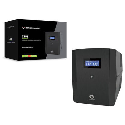 CONCEPTRONIC USV 2200VA/1320W/4xUK/HID USB/RJ45in/Out/AVR sw