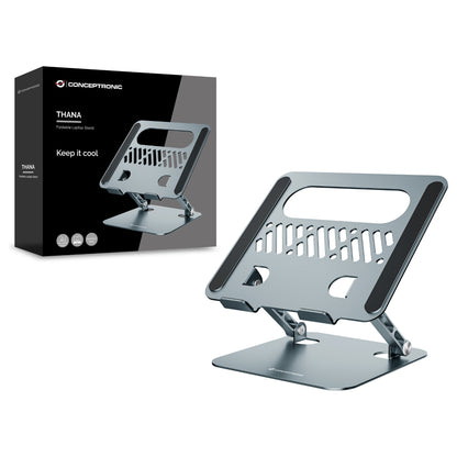 CONCEPTRONIC Laptop Halterung Faltbar/höhenverst./17" grau