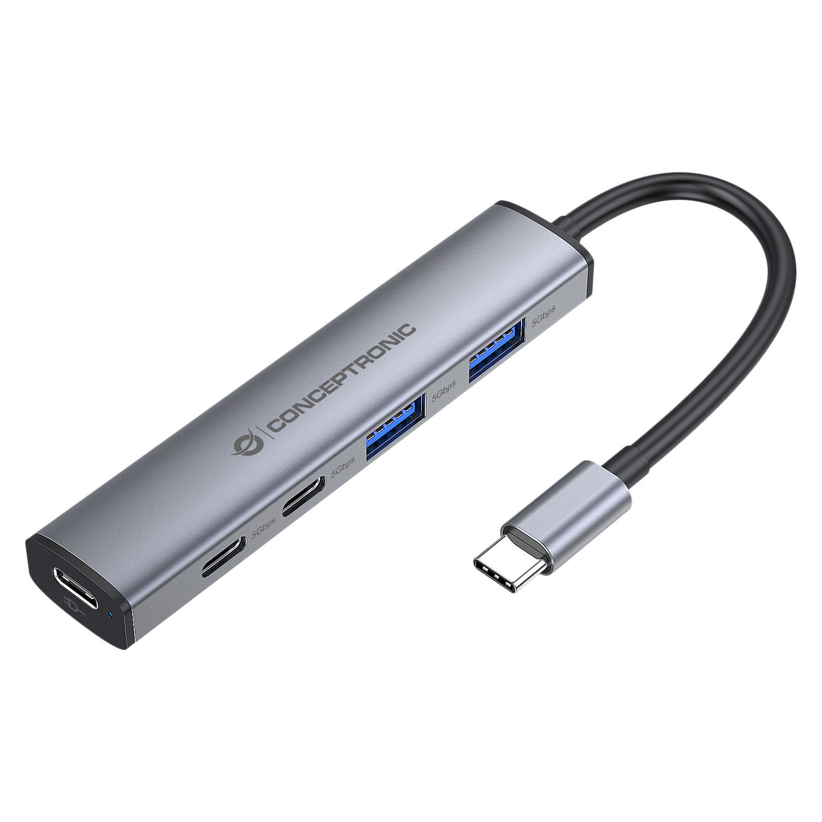 CONCEPTRONIC 4-1 Dock USB-C->2xUSB-C/2xUSB-A/100WPD gr