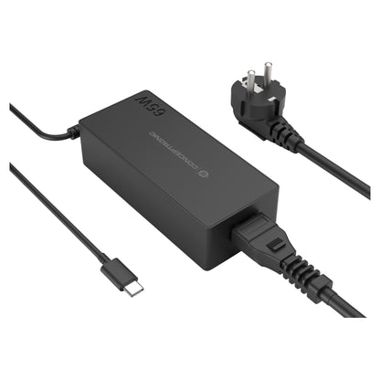CONCEPTRONIC Ladegerät 1Port GaN USB-C 65WPD3.0/PPS sw