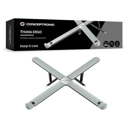 Laptop-Stand 5kg ERGO tragbar 17.3"sil