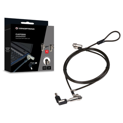 NBT Notebook Zahlenschloss Nano-Lock Dual 1.80m