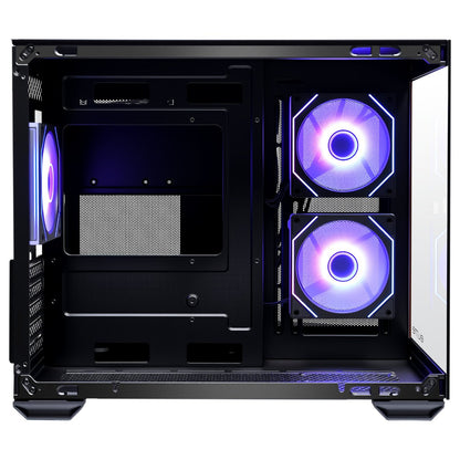 Cooler Master Elite 481 Wood - MT - micro ATX - Seitenteil mit Fenster (gehärtetes Glas)