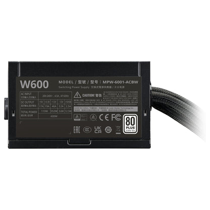 600W Cooler Master Power Supply Elite NEX W600 230V A EU Black Cable