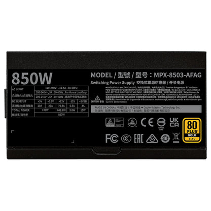850W CoolerMaster MWE V3 Gold ATX3.1
