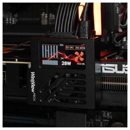 Thermal Grizzly WireView Pro II (schwarz, normal, 12V-2x6-Pin, USB-C)