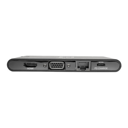 Eaton Tripp Lite Series USB-C Dock - 4K HDMI, VGA, USB 3.2 Gen 1, USB-A/C Hub, GbE, Memory Card, 100W PD Charging