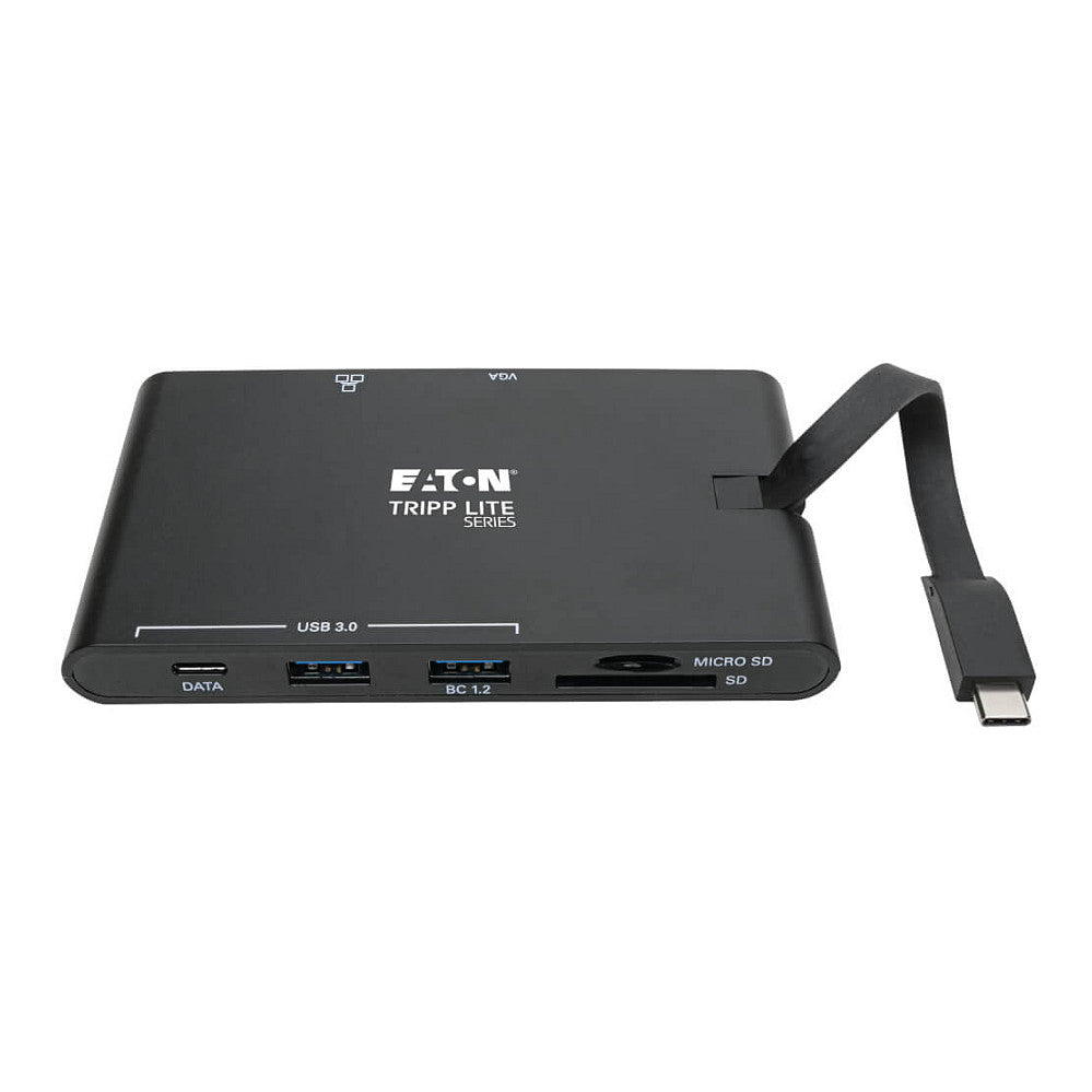 Eaton Tripp Lite Series USB-C Dock - 4K HDMI, VGA, USB 3.2 Gen 1, USB-A/C Hub, GbE, Memory Card, 100W PD Charging
