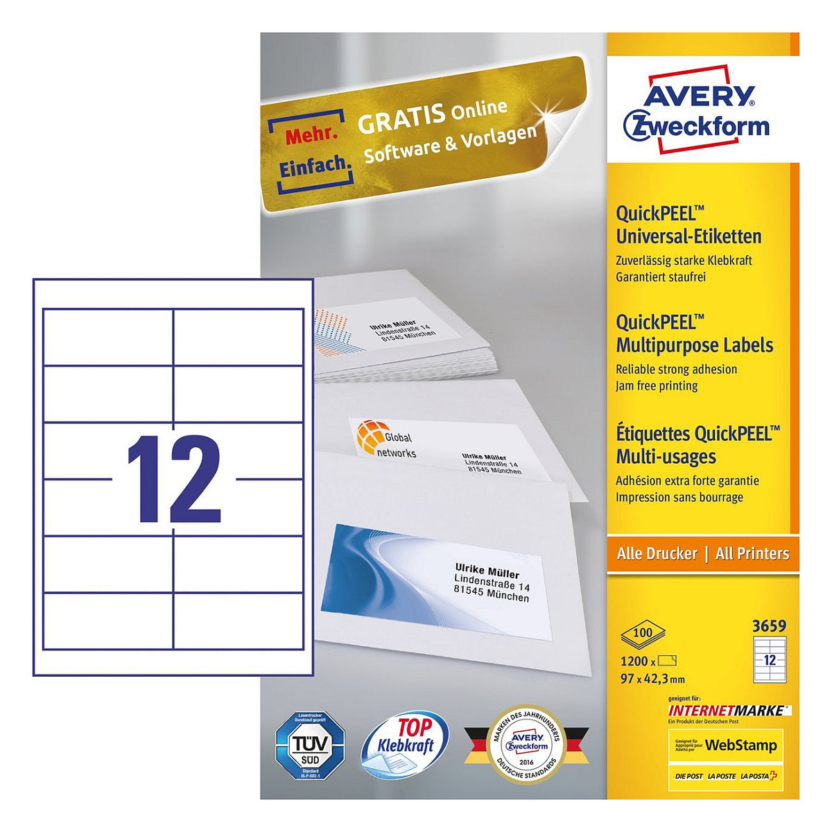 AVERY Zweckform Universal-Etiketten 3659