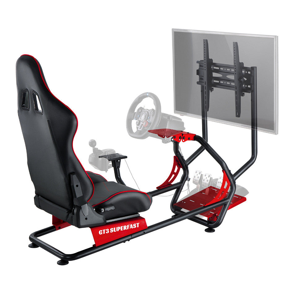 OPLite Cockpit GT3 Superfast V2 schwarz-rot