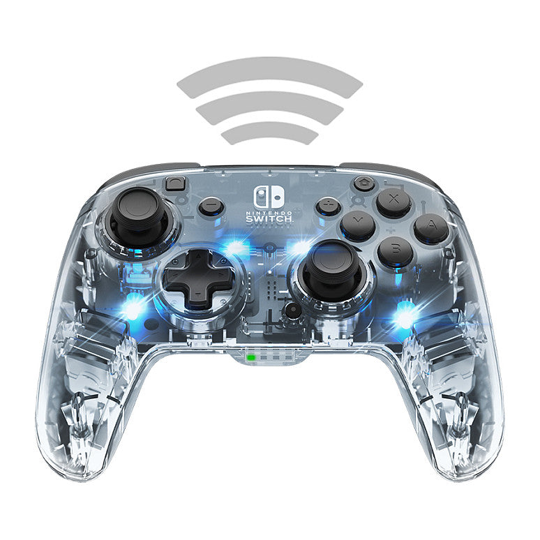 PDP Nintendo Switch Controller Wireless durchsichtig