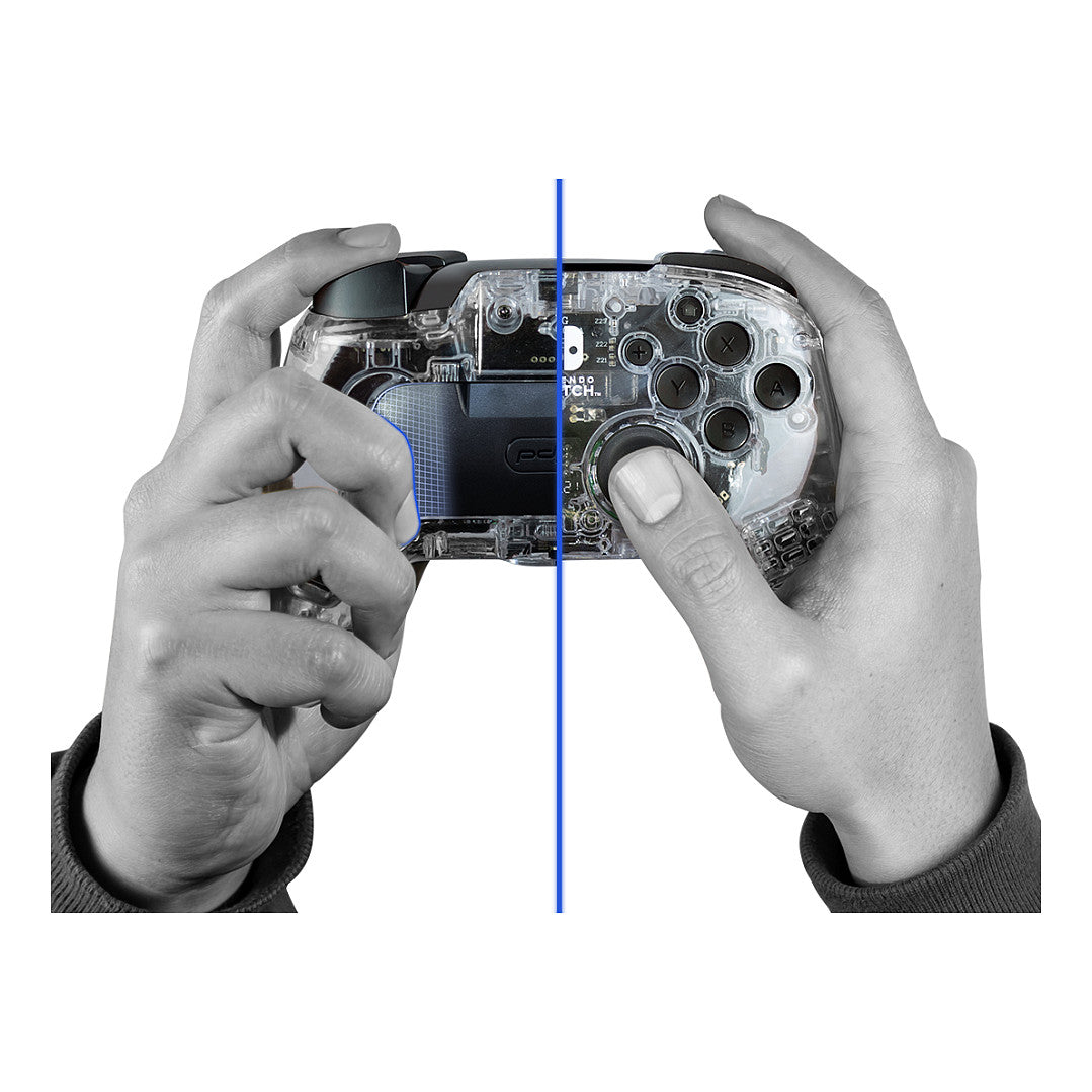 PDP Nintendo Switch Controller Wireless durchsichtig