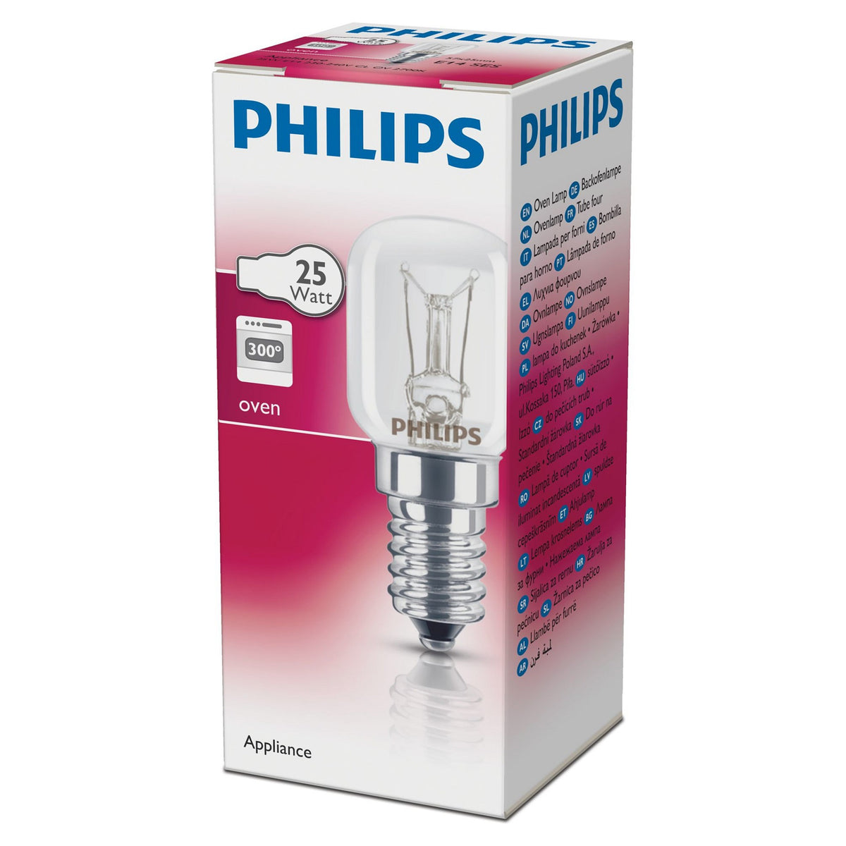 PHIL Backofenlampe 25W klar 03871550 CO45-TE T25 230-240V EEK G
