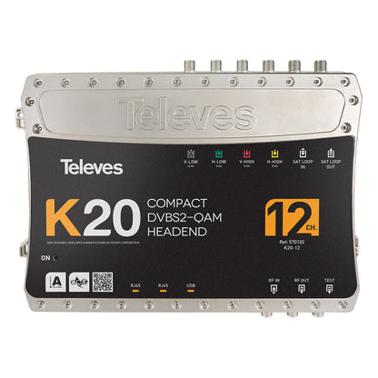 Televes K20-12 Kompaktkopfstelle 12Transponder DVB-S2 in QAM