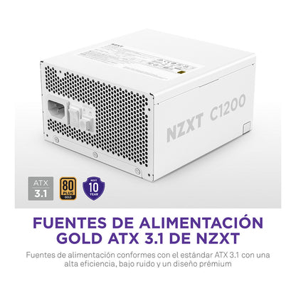 1200W NZXT C Series C1200 Netzteil 80+ Gold White PA-2G2BW-E