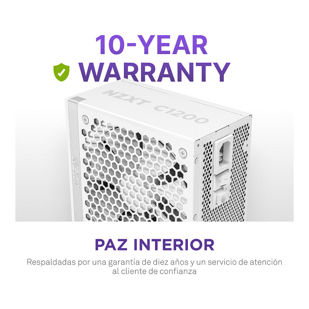 1200W NZXT C Series C1200 Netzteil 80+ Gold White PA-2G2BW-E