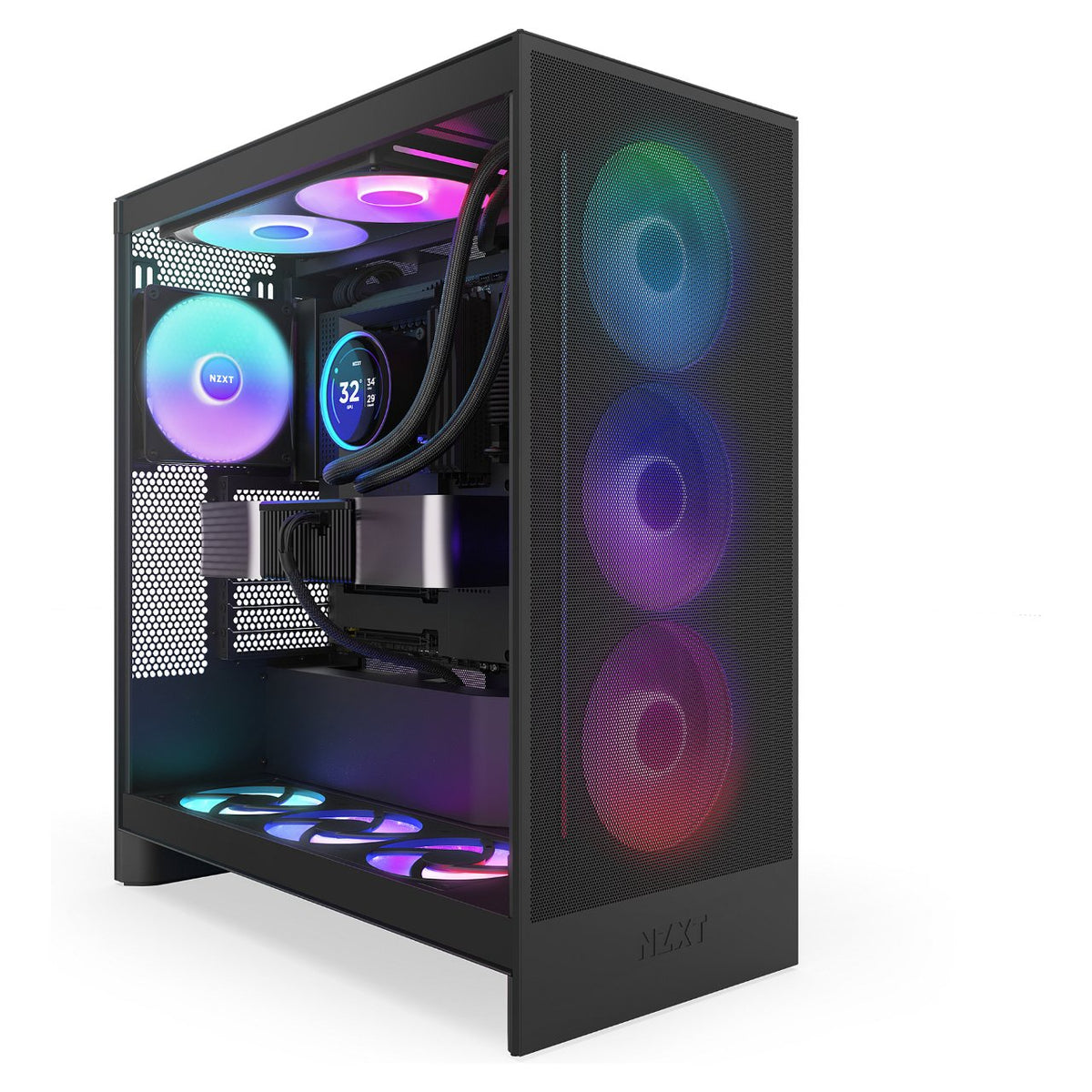 K NZXT KRAKEN Elite V2 420 RGB WaKü Black RL-KR42E-B2