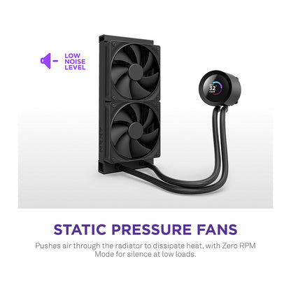 K NZXT KRAKEN Plus V2 240 Display WaKü Black RL-KN240-B2
