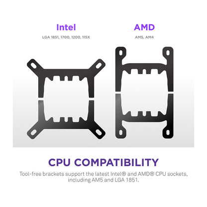K NZXT KRAKEN Plus V2 240 Display WaKü Black RL-KN240-B2