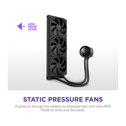 K NZXT KRAKEN Plus V2 360 Display WaKü Black RL-KN360-B2