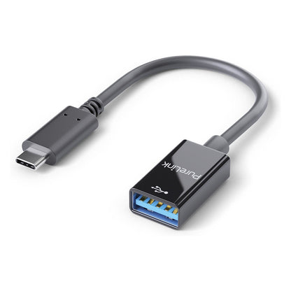 PureLink USB-C auf USB-A Adapter - USB 3.1 Gen 1 - iSerie - schwarz - 0,10m