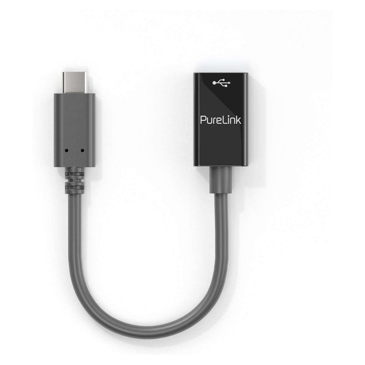 PureLink USB-C auf USB-A Adapter - USB 3.1 Gen 1 - iSerie - schwarz - 0,10m