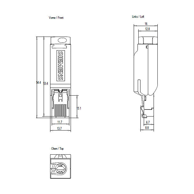 Siemens 6GK19011BB102AA0 Ind.Ethernet FC RJ45 Plug 180 RJ45 Steckverbinder