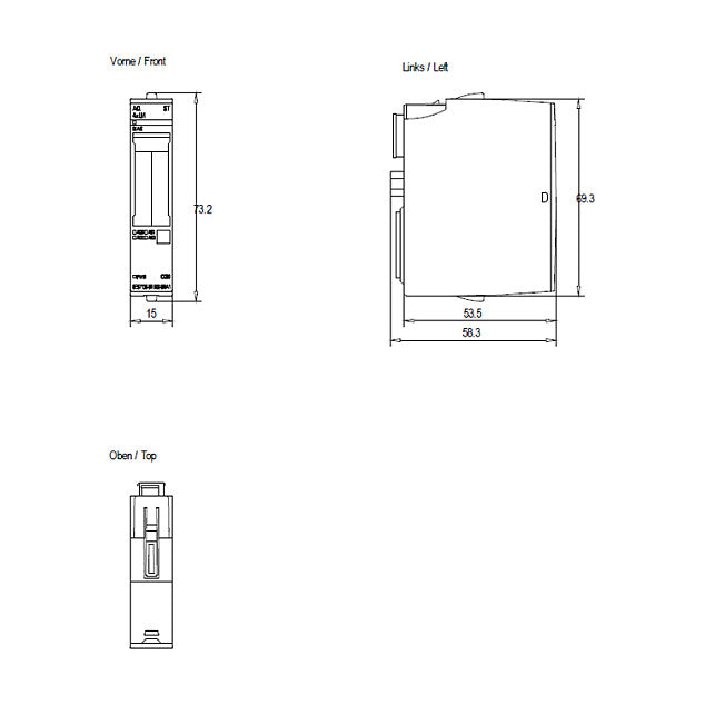 Siemens 6ES71356HD000BA1 SIMATIC ET 200SP analo. Ausg.modul AQ 4XU/I Stand.