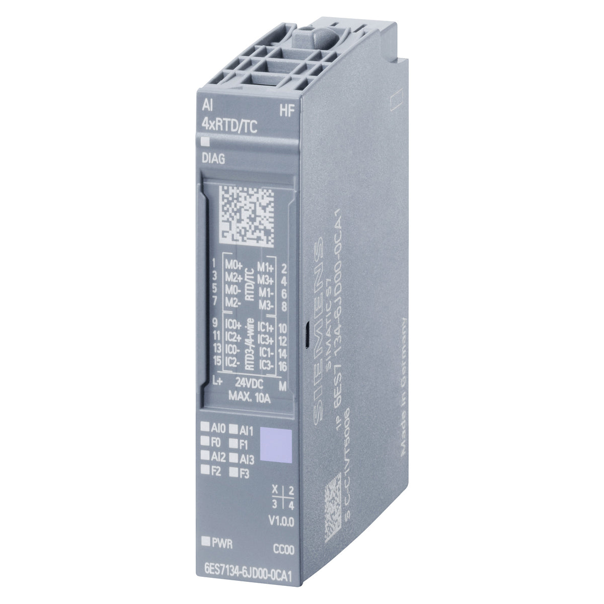 SIEM SIMATIC ET 200SP 6ES7134-6JD00-0CA1 ANALOGES EINGANGSMODUL, AI 4XRTD/TC