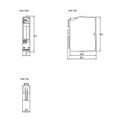 SIEM SIMATIC ET 200SP 6ES7134-6JD00-0CA1 ANALOGES EINGANGSMODUL, AI 4XRTD/TC