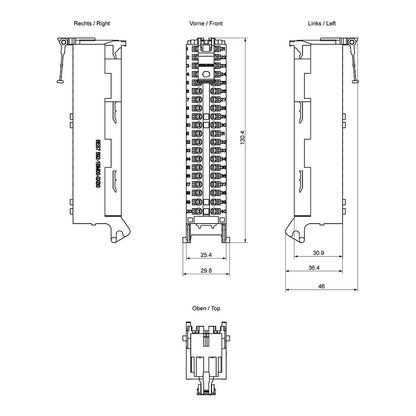 Siemens 6ES75921BM000XB0 SIMATIC S7-1500 Frontstecker in Push-In Technik 40p