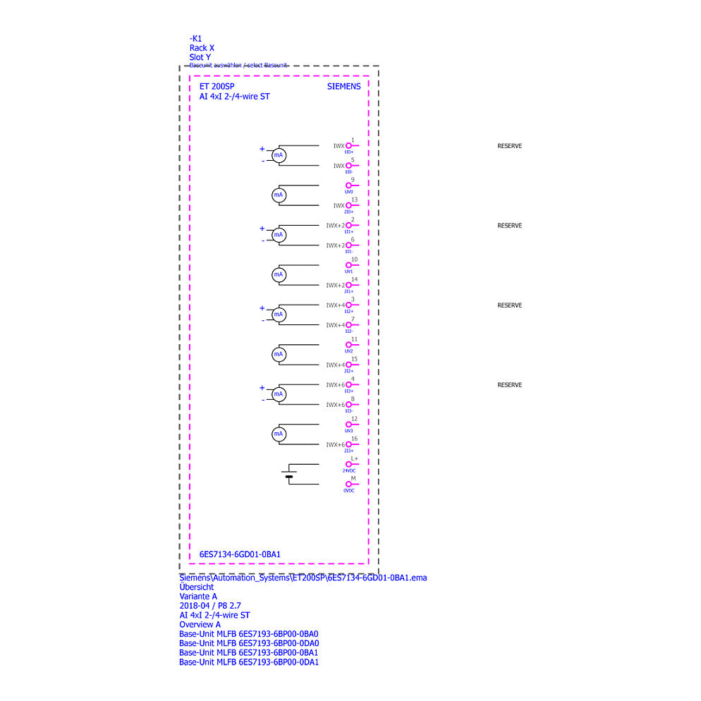 Siemens ET200SP 6ES7134-6GD01-0BA1 SIMATIC analoges Eingangsmodul