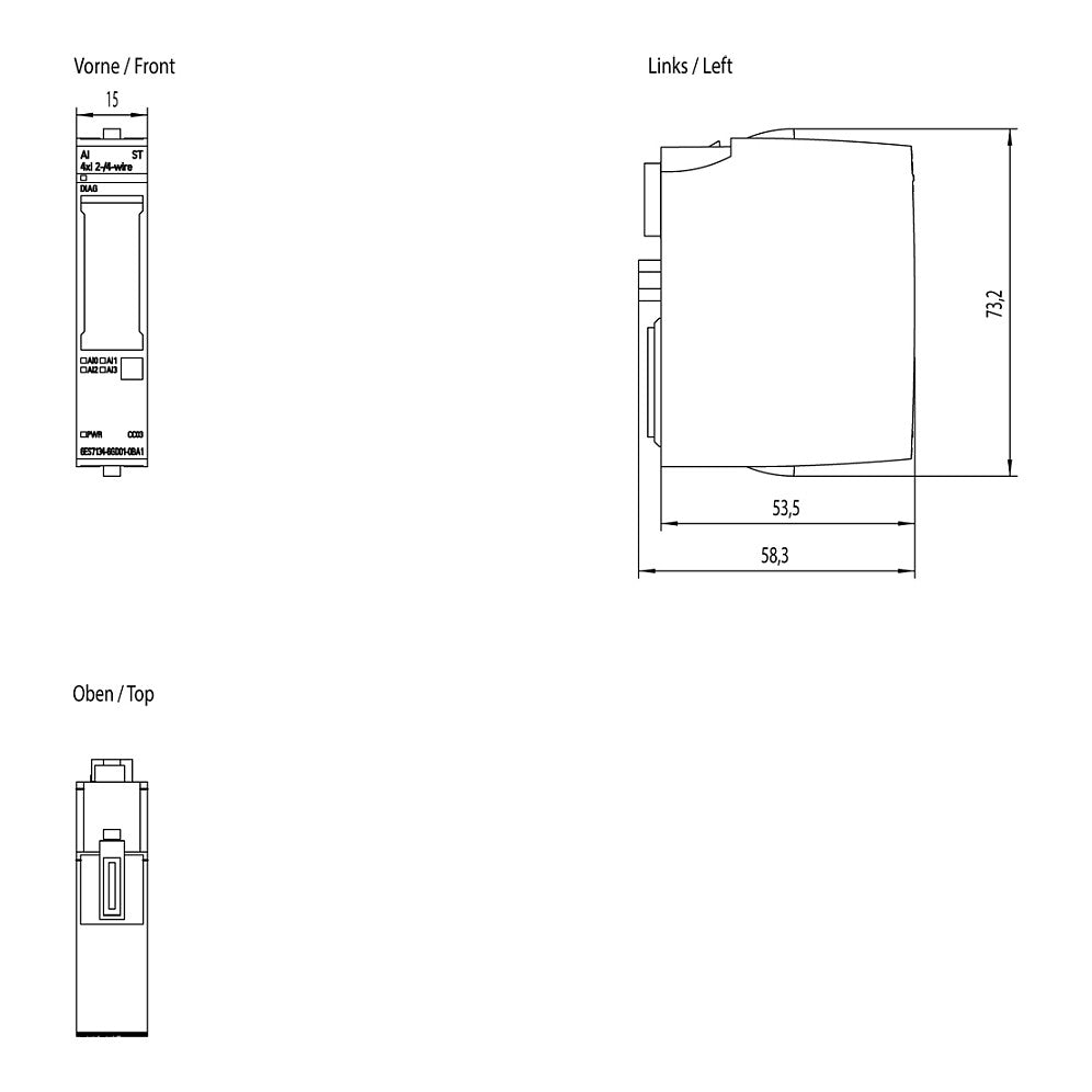 Siemens ET200SP 6ES7134-6GD01-0BA1 SIMATIC analoges Eingangsmodul