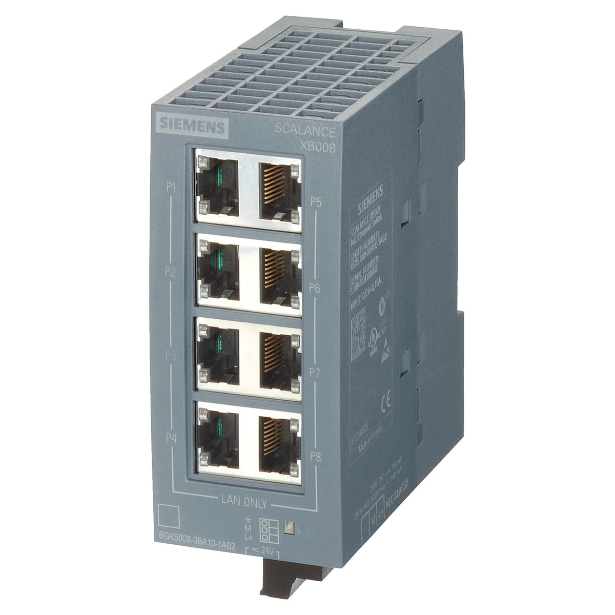 Siemens SCALANCE 6GK5008-0BA10-1AB2 XB008 unmanag.Industrial Ethernet Switch