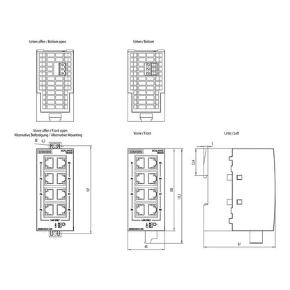 Siemens SCALANCE 6GK5008-0BA10-1AB2 XB008 unmanag.Industrial Ethernet Switch